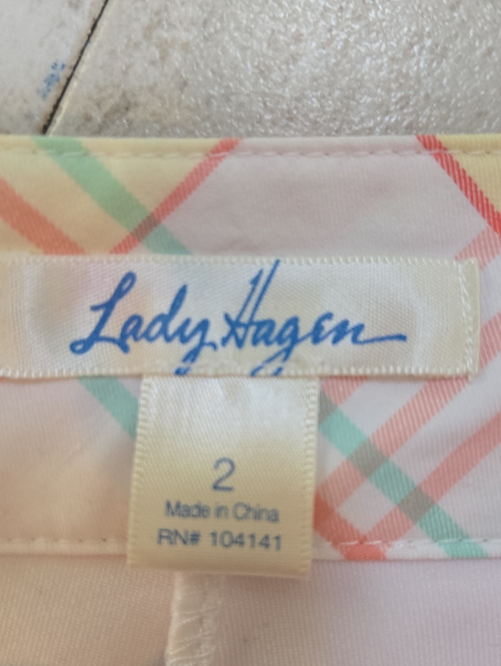 Lady Hagen Multi-Color Pleated Leisure Skort - Picture 2 of 8